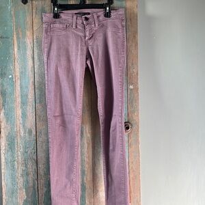 Flying Monkey Platinum made in the USA sz 26 woman skinny jeans purple
